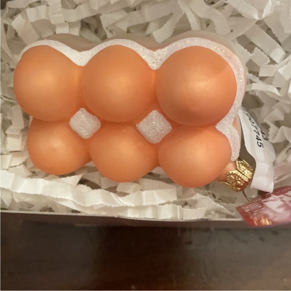 Anthropologie Holiday Christmas Tree Egg Carton Glass Ornament NWT AnthroLiving - Picture 2 of 7